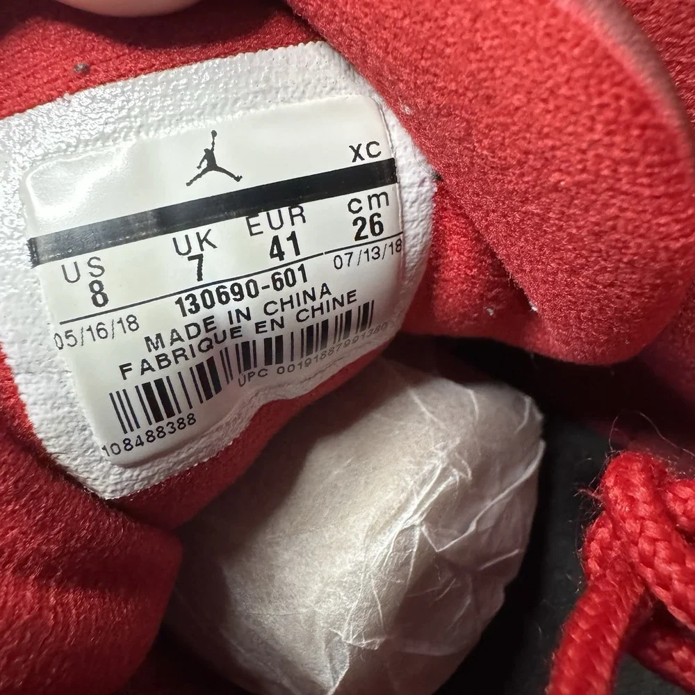 Size 8 -‎ Nike Air Jordan 12 Retro Gym Red 130690-601